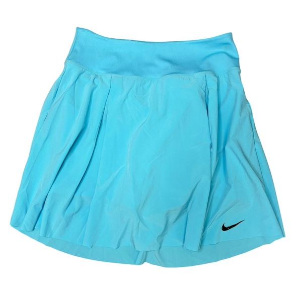 NWT Nike Dri-Fit Long Pleated Golf Skort Tennis Skirt DX1425-416 Blue Women M - Picture 1 of 7